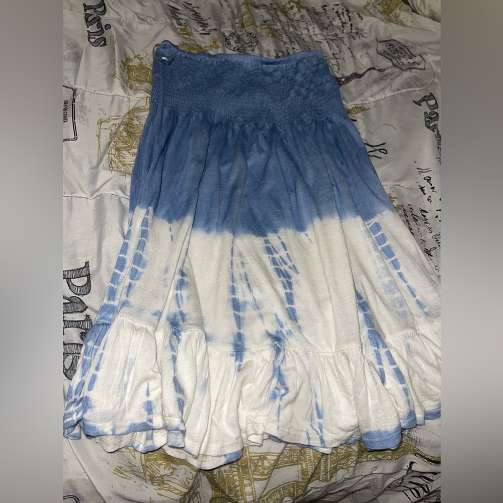 Bandeau dress/ bikini cover up dress